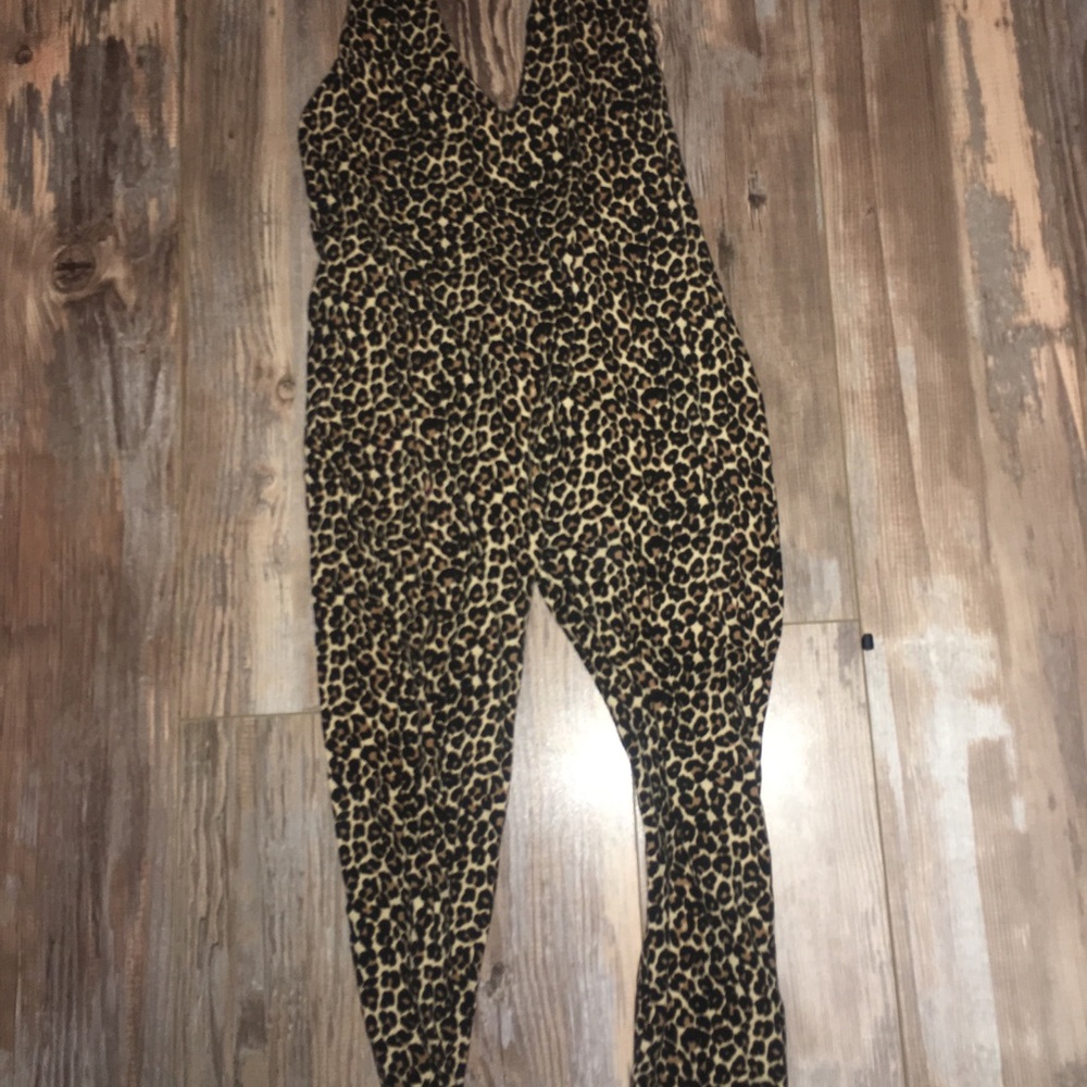 American Apparel cheetah jumpsuit